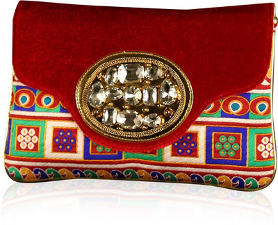 

Variation Party Maroon Clutch