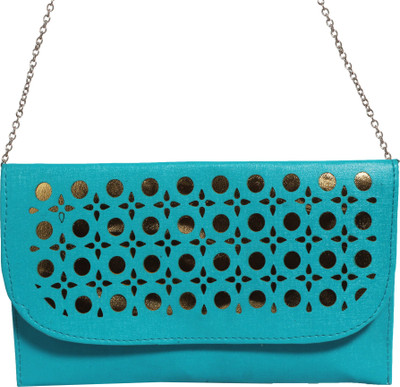 

Veins Casual Green Clutch