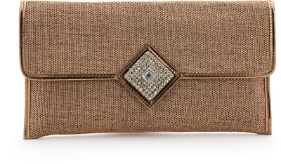 

Elligator Party Brown Clutch