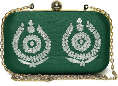 

Hepburnette Party Green Clutch
