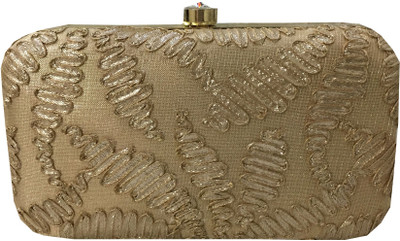 

SHANTAM Party Gold Clutch