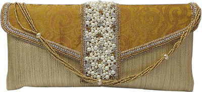 Bhamini Party Gold Clutch