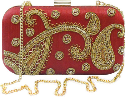

Bhamini Party Maroon Clutch