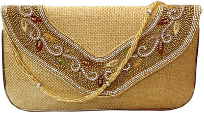 

Bhamini Party Gold Clutch
