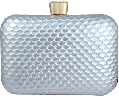

Super Drool Formal Silver Clutch
