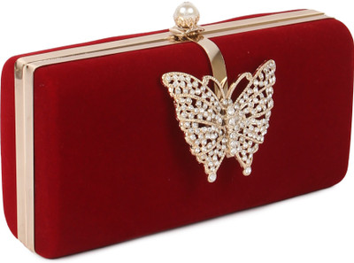Kleio Casual Red Clutch