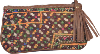 

Jaipur Textiles Hub Party Brown Clutch