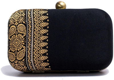 

Hepburnette Party Black, Gold Clutch