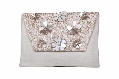 

Diwaah Casual White Clutch