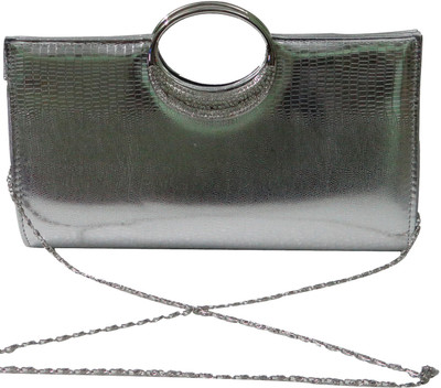 

Glamora Casual Silver Clutch