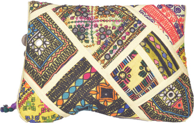 

Jaipur Textiles Hub Party Yellow Clutch