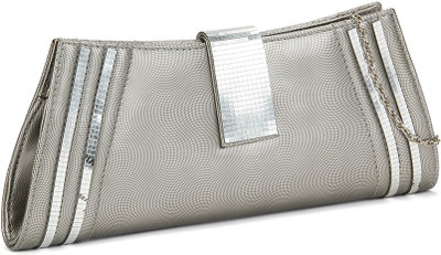 

Swiss Design Party Silver Clutch