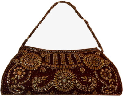 Navaksha Party Maroon Clutch
