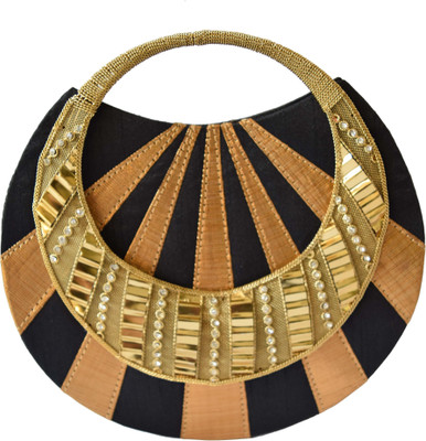 

Mahadev Exports Party Black Clutch