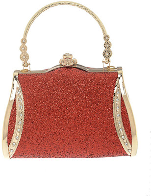 

The Ethnic Wears Party Red Clutch