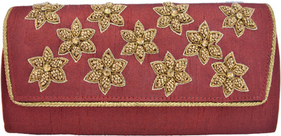 

Mahadev Exports Casual Maroon Clutch