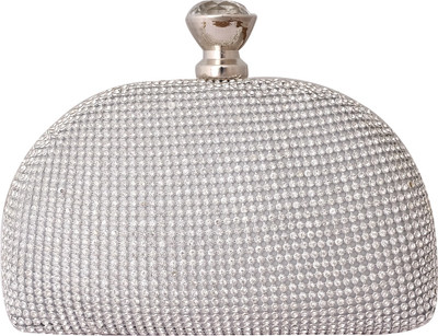 

Super Drool Formal Silver Clutch