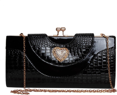 

Reedra Party Black Clutch