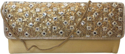 

Bhamini Party Gold Clutch