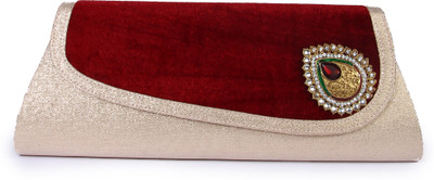 

Kleio Casual Maroon Clutch