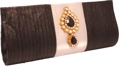 

Vendee Fashion Party Black, White Clutch