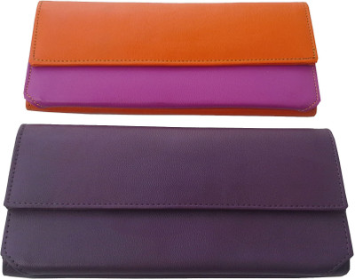 

Alifs Casual Orange, Purple Clutch