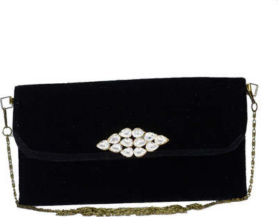

Arisha kreation Co Party Black Clutch