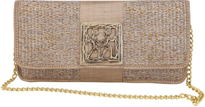

Vdesi Party Gold Clutch