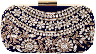 

Arisha Kreation Co Party Blue Clutch