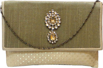 

Bhamini Party Gold Clutch