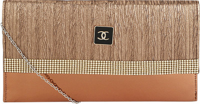 Ravi Collections Casual Brown Clutch