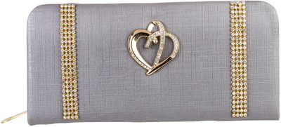 

Louise Belgium Casual Silver Clutch