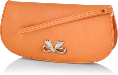 

Butterflies Casual Orange Clutch