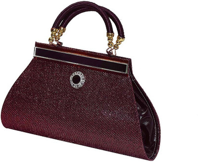 

Groovy Party Maroon Clutch