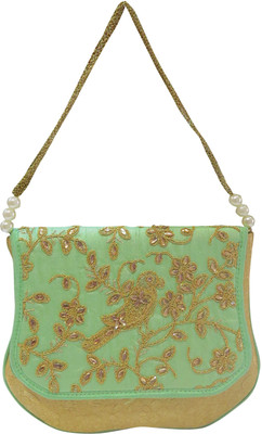 

Deepsum Party Green Clutch