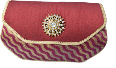 

Mahadev Exports Casual Maroon Clutch