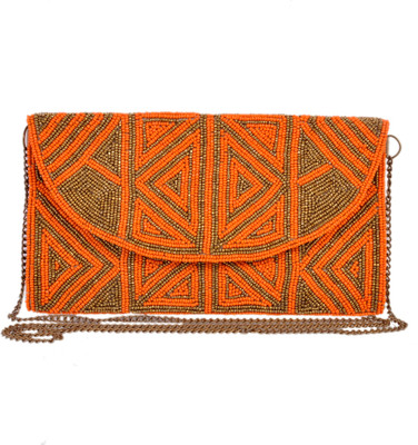 

Diwaah Casual Orange Clutch