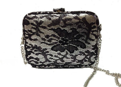 

The Peacock Plum Casual, Party Black Clutch
