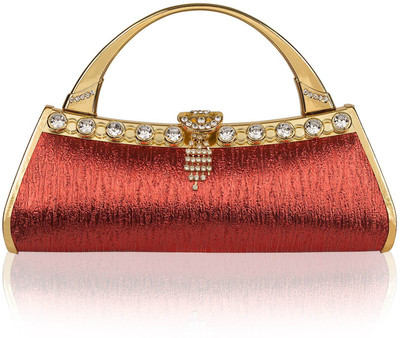 

Fine Craft India Casual Red Clutch