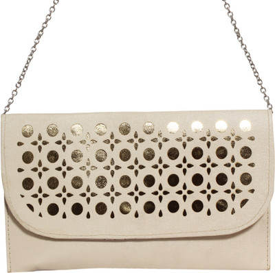 

Veins Casual Beige Clutch