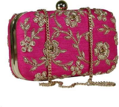 

Sadaf Party Pink Clutch