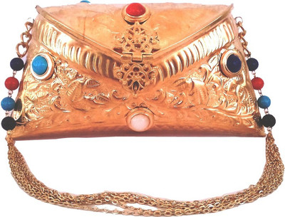 

Hemshri Party Gold Clutch