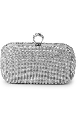 

Kleio Casual Silver Clutch
