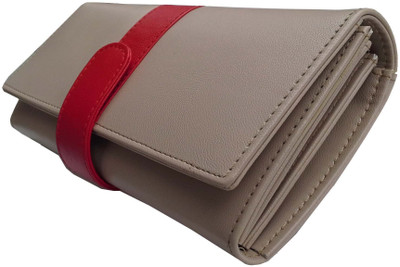 

Alifs Party Beige, Red Clutch