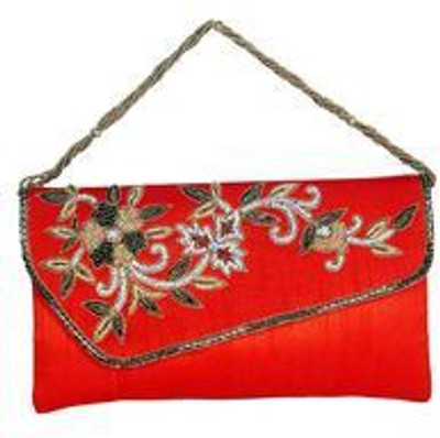 

Deepsum Party Orange Clutch