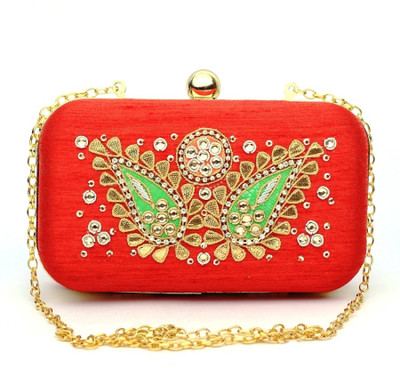 

Hepburnette Party Red Clutch