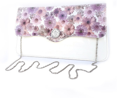 Sv Casual White Clutch