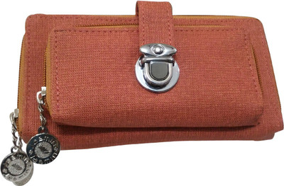 

Saugat Traders Casual Orange Clutch