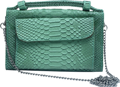 

Super Drool Party Green Clutch