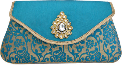 

Mahadev Exports Casual Green Clutch